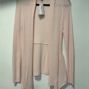 White House Black Market Light Pink Cardigan